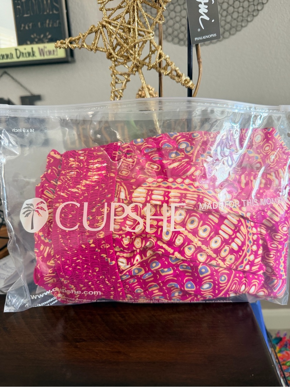 Cupshe Pink Multicolor Printed Beach Cover-Up - Picture 3 of 13